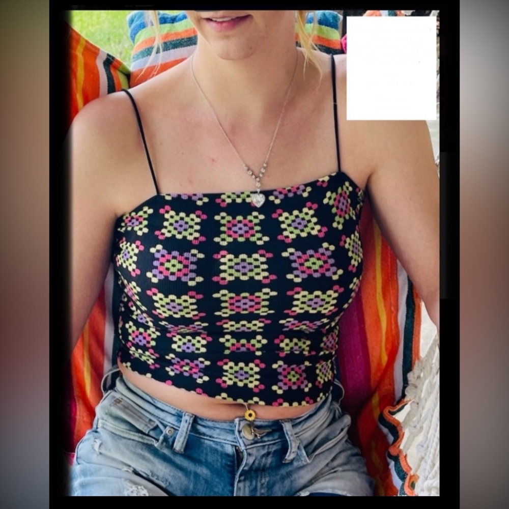 🐣  Video Game Pattern (Vintage/Retro) Skimmer Tank Top ~ NWT